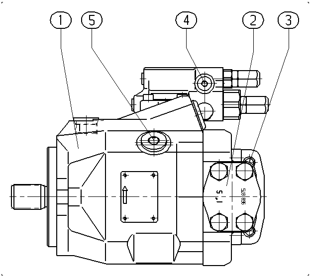AL A10V O 45 DRG /52L-PUC12N00 — Zeichnung