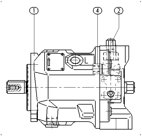 A A10VSO 45 DFR1/31L-PPA12N00 -SO 32 — Zeichnung