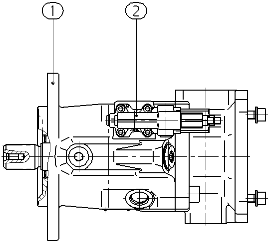 A A10V O 60 DFR1/52L-VSR12K52 — Zeichnung