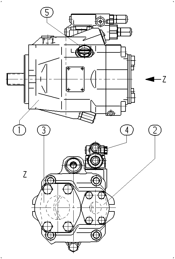 AL A10V O 60 DFR1/52R-PWC61N00 -S1626 — Zeichnung