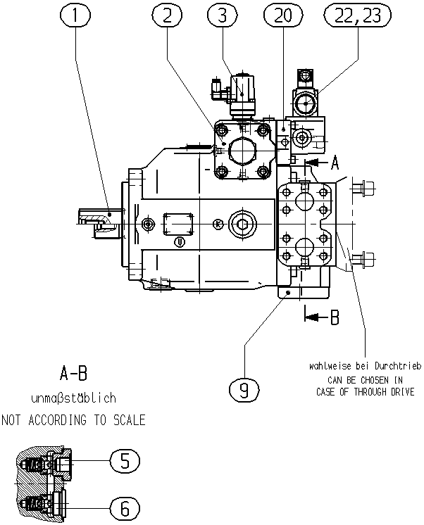P A4VSG 180 HS4 /30R-PZB10K070N -S1929 — Zeichnung