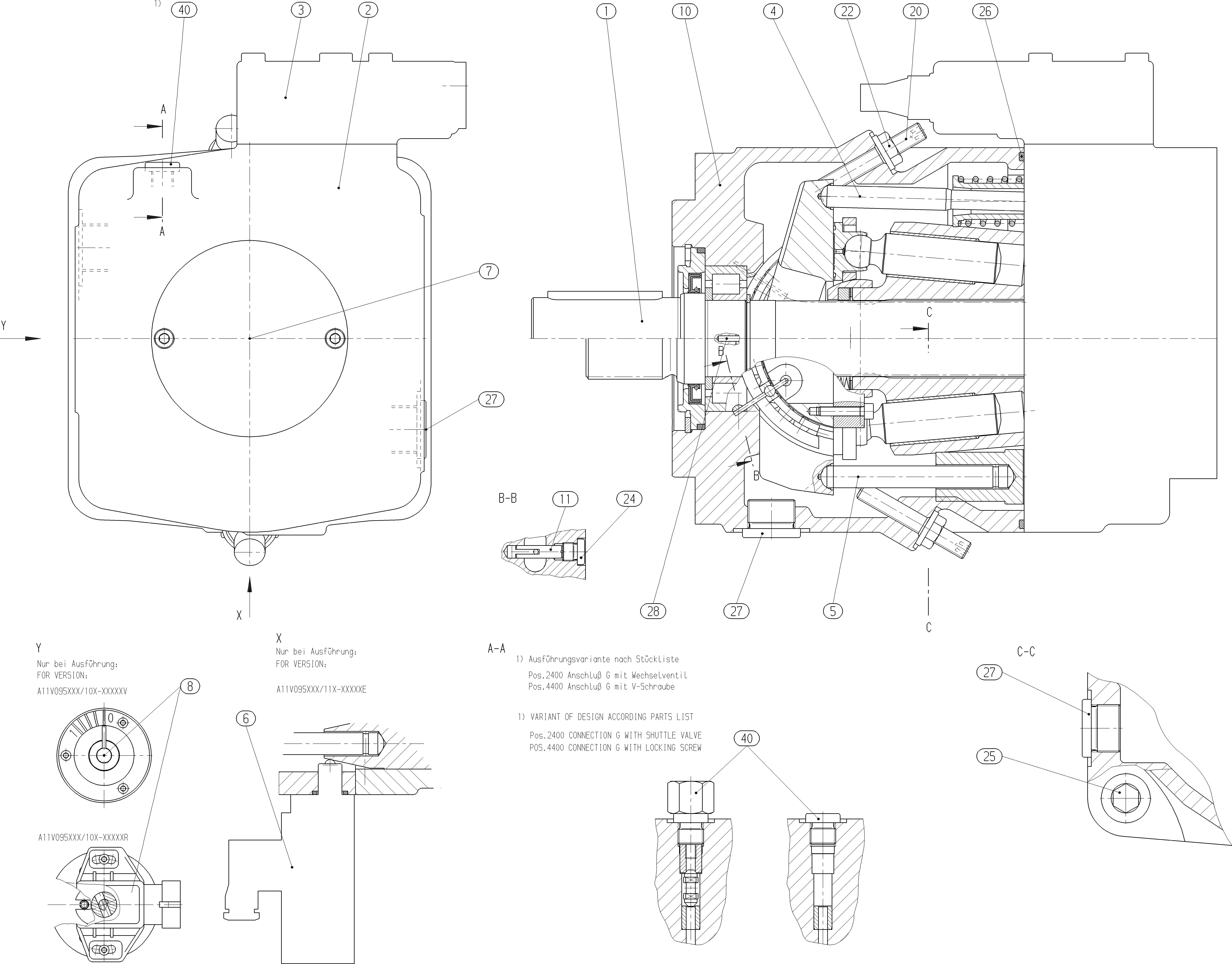 A11VO95LG1D/10L-NZD12N00-S — Zeichnung