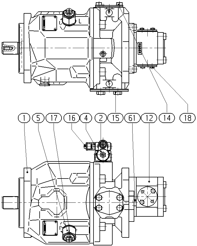 AL A10V O 71 DFR1/31L-VSC42G20 — Zeichnung