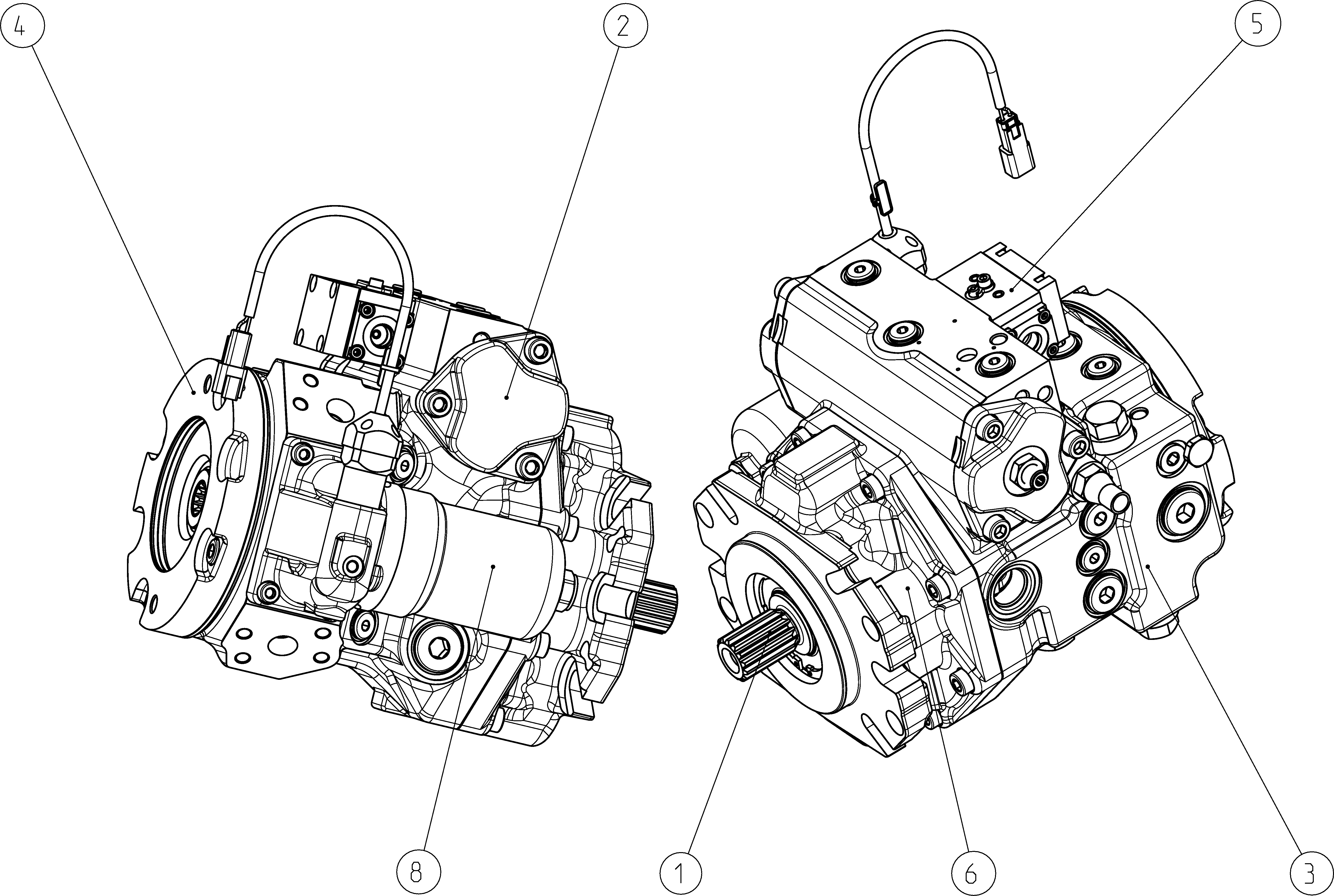 A4VG065HP1DP000/40XLNC6S71FB1S4AB00-S — Zeichnung