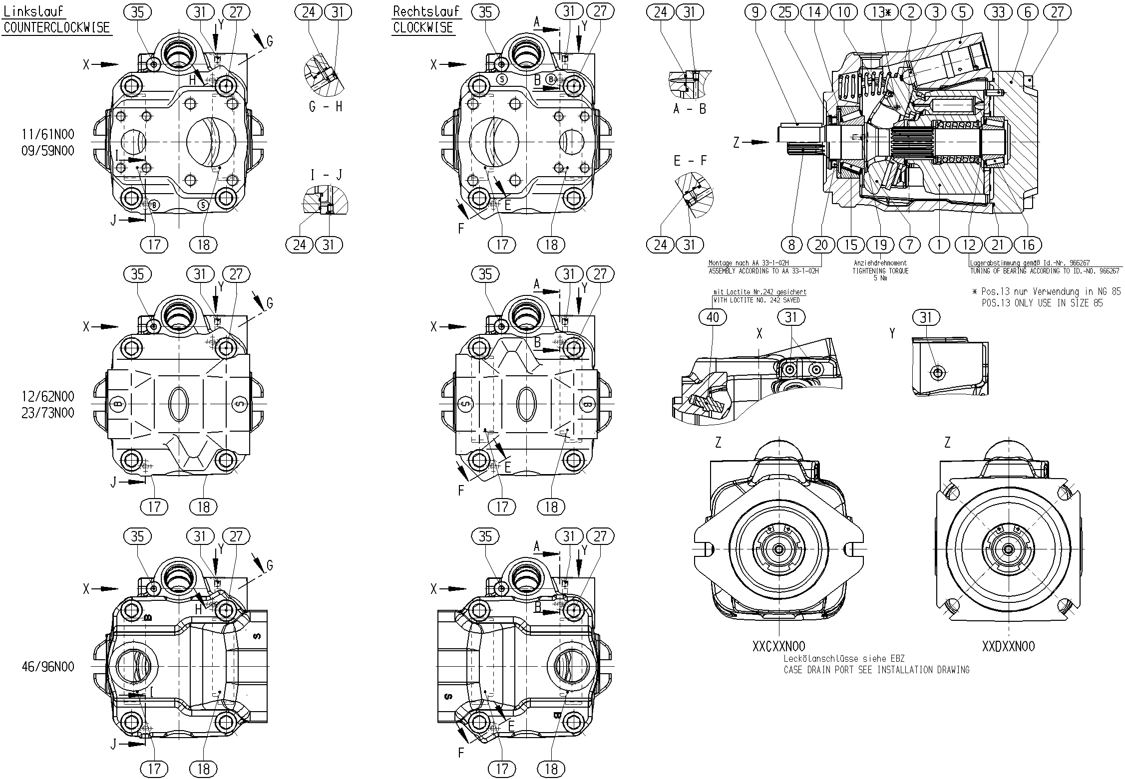 G A10V O 63 DR /53R-VWC11N00 -S2314 — Zeichnung