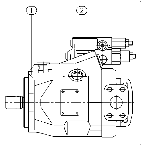 A A10V O 45 DFR1/52L-VSC12N00 -SO905 — Zeichnung