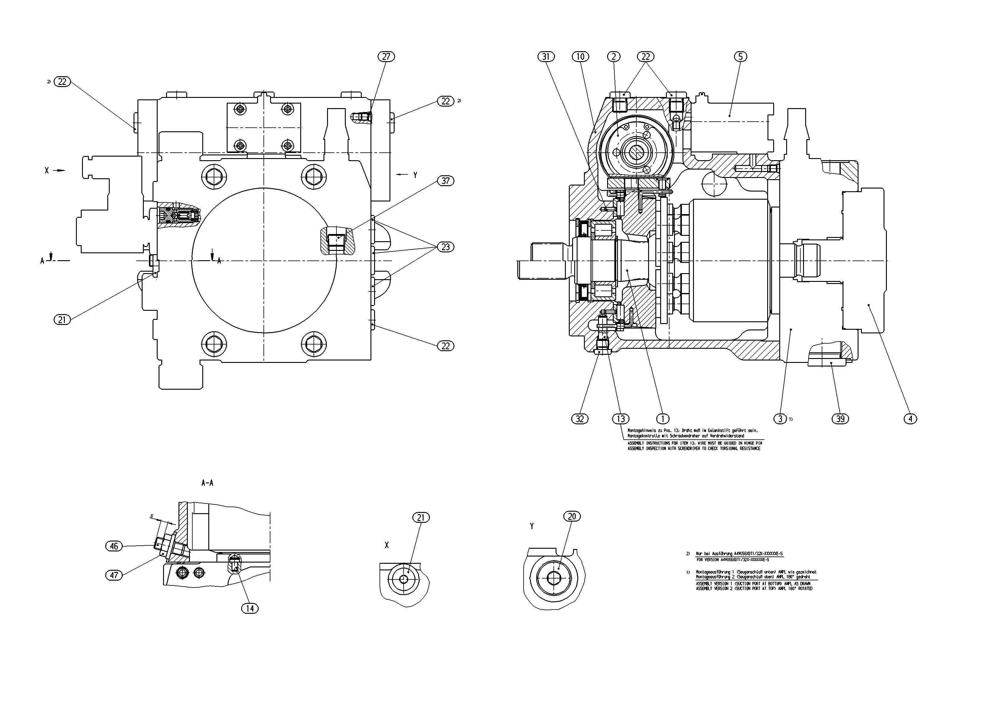 AA4VG56EP1D1/32R-NTCXXK075EC-S — Zeichnung