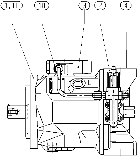 A AA10VSO 71 DFLR/31R-VKC92N00 — Zeichnung