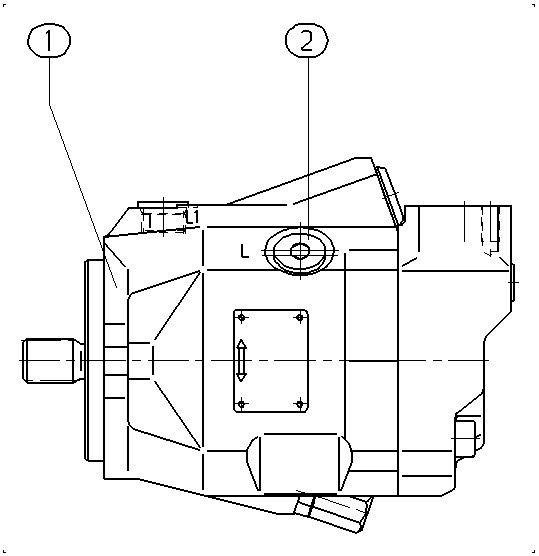 A A10V M 45 DG /52W1-VUC95N000 -S1207 — Zeichnung