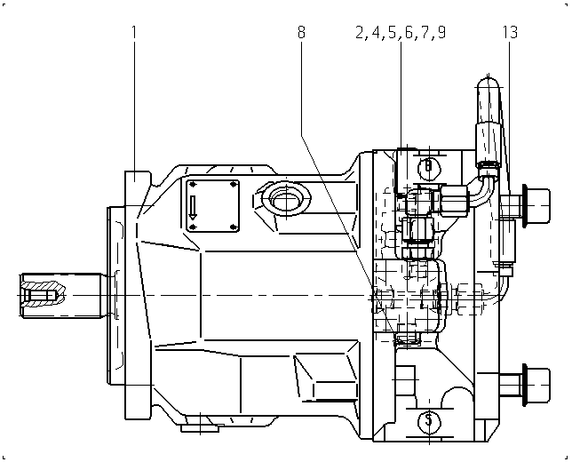 A A10V O 71 DFR1/31R-VSC12K07 -SO587 — Zeichnung