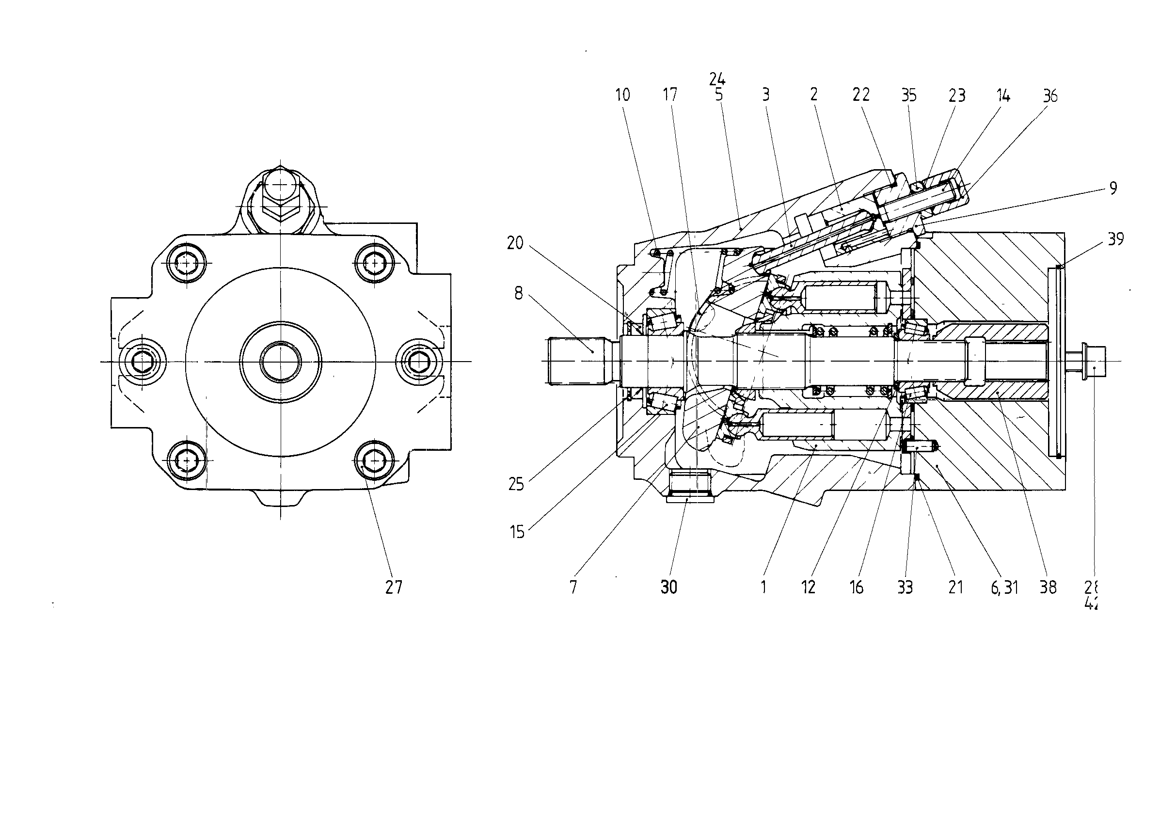 G AA10V O 45 OV /50L-PSC62K04 — Zeichnung