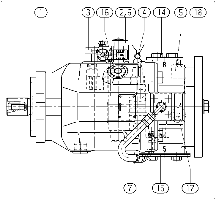 AXIAL-PISTON PUMP — Zeichnung