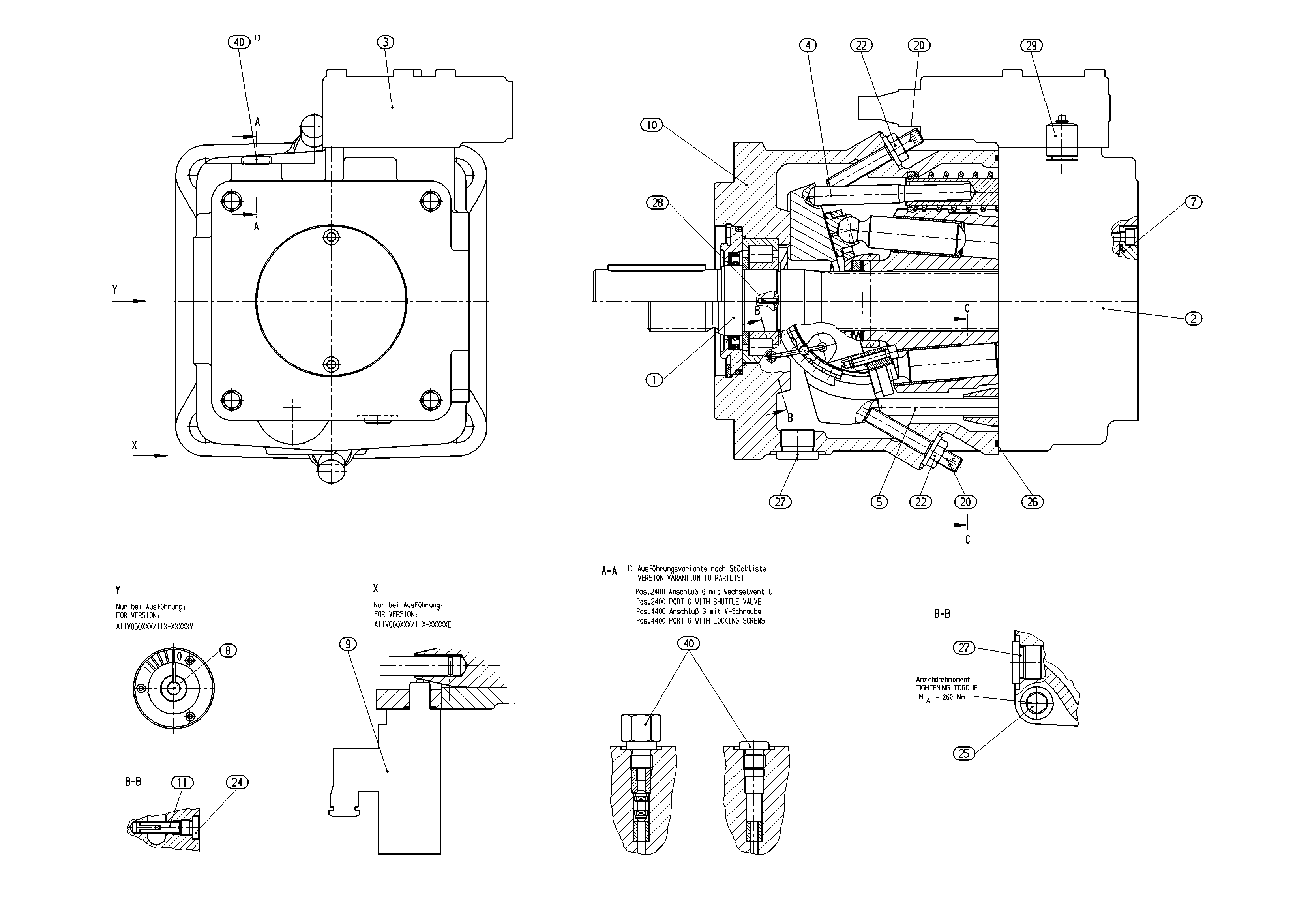 A11VO75DRX/10L-VZD12N00-S — Zeichnung
