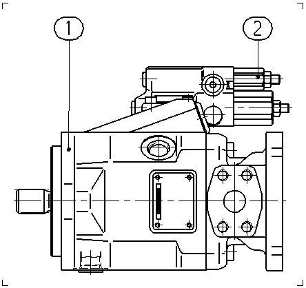 A A10V O 28 DRG /52L-VSC62K68 — Zeichnung