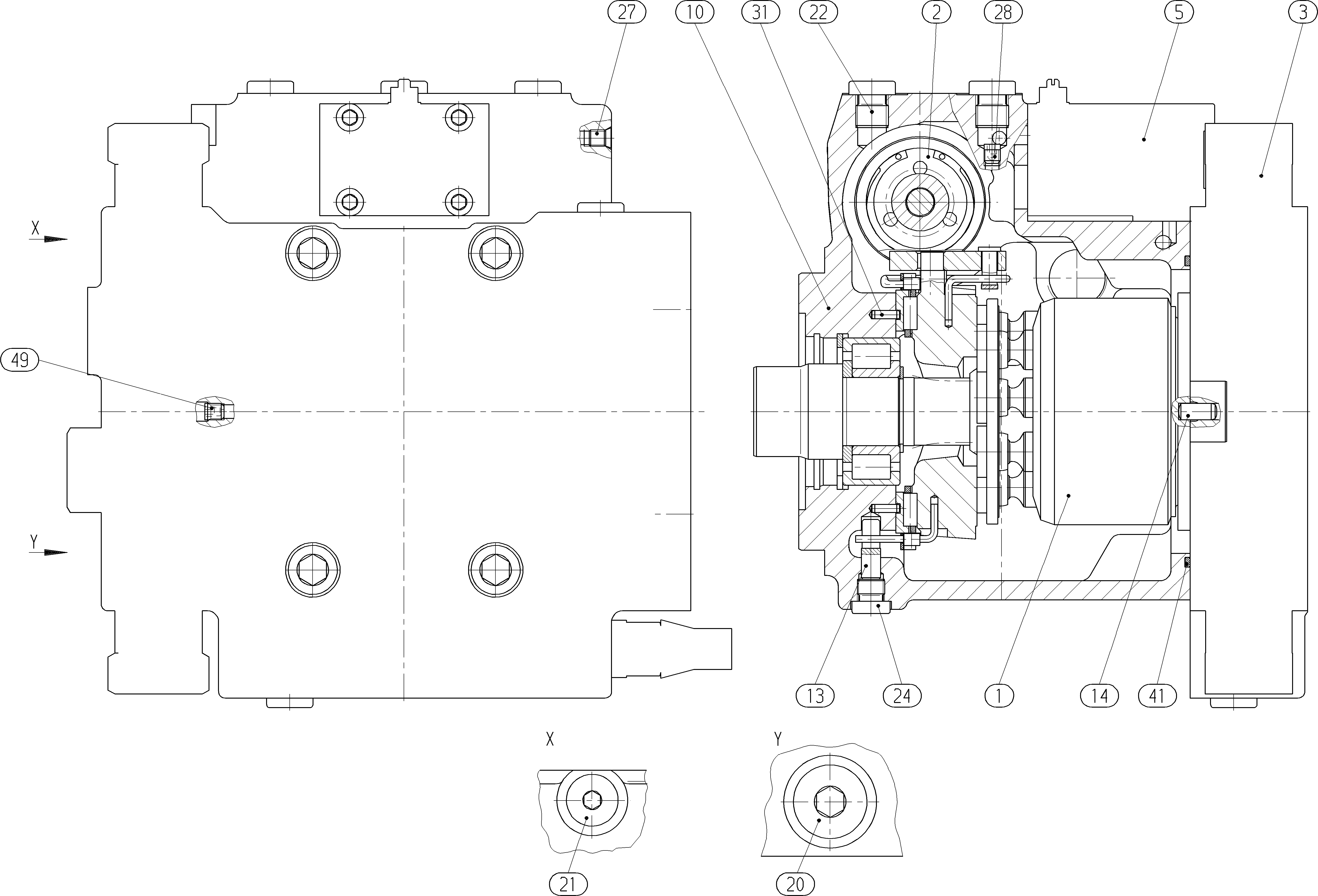 AXIAL-PISTON PUMP — Zeichnung