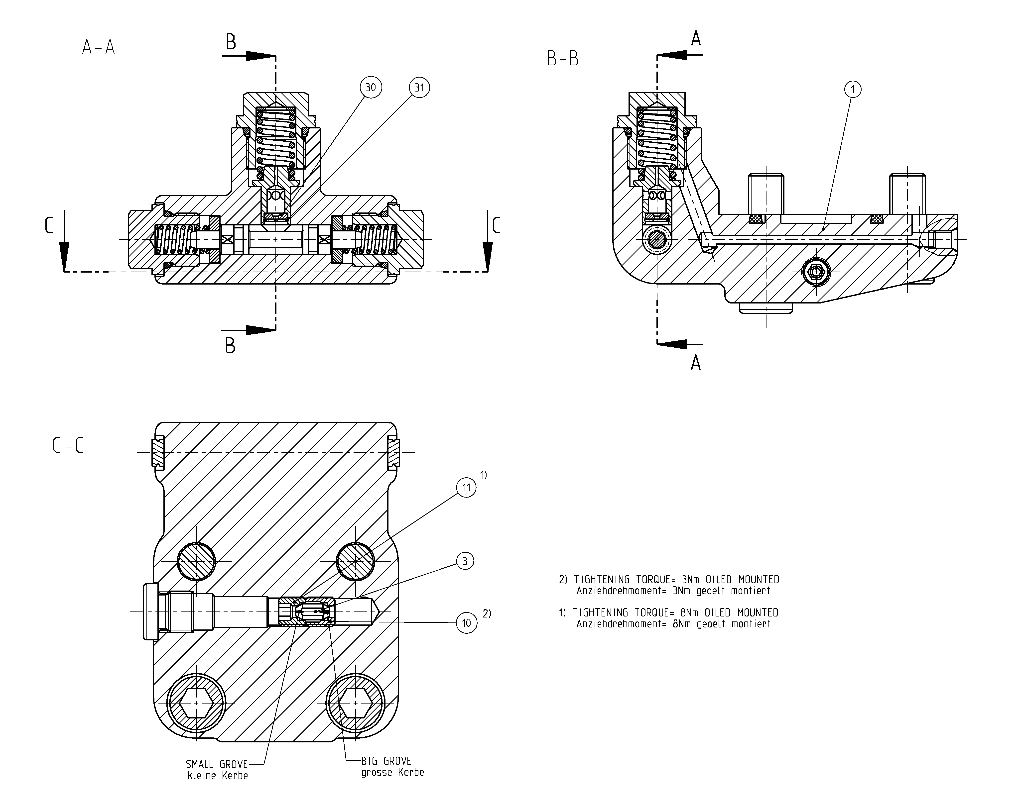 FLUSH/BOOST PRESSURE VALVE — Zeichnung