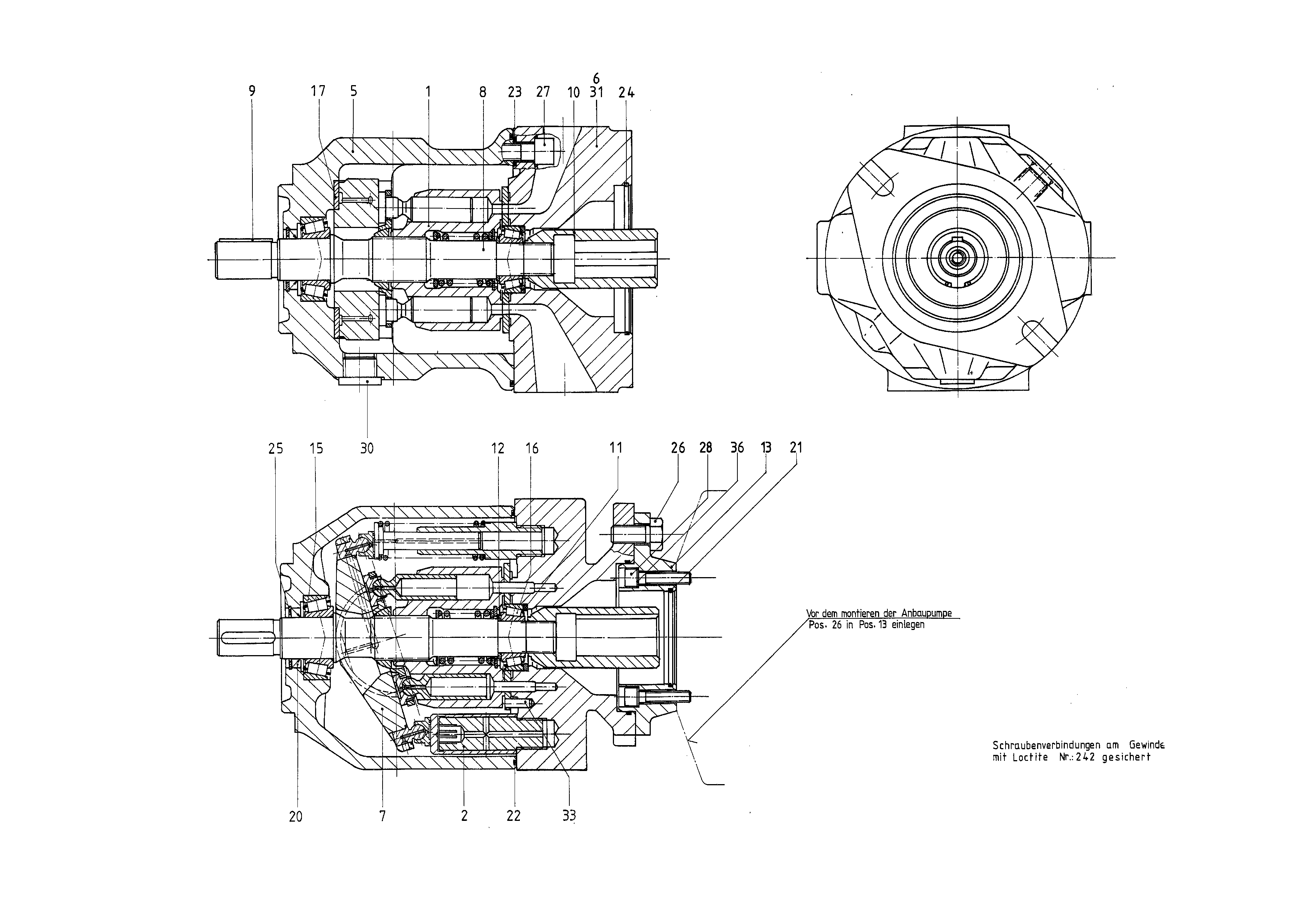 G AA10VSO 45 OV /31R-PKC62K57 — Zeichnung