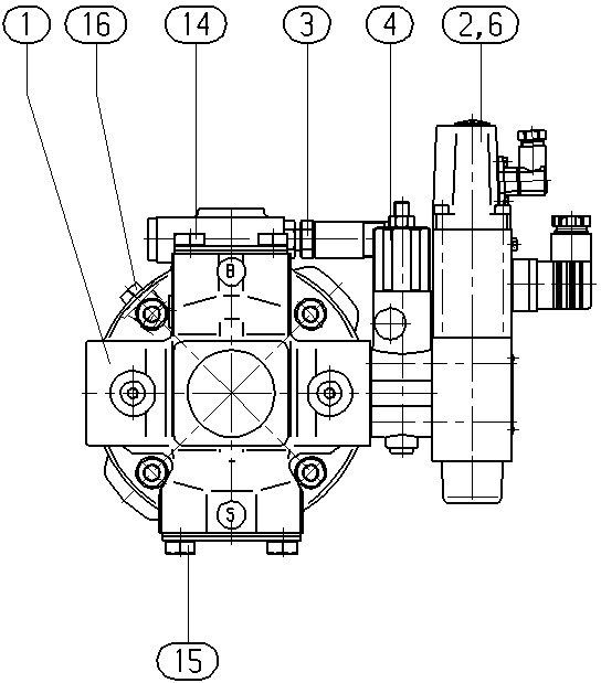 A A10VSO 71 FE1D/31L-PSC92N00 — Zeichnung