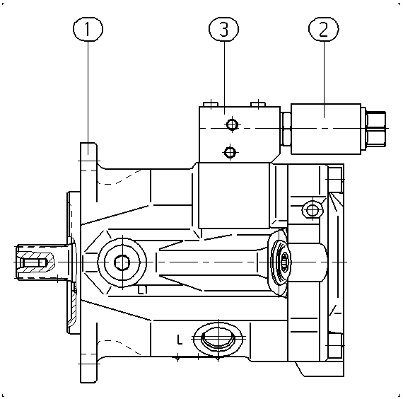 A A10V M 45 EZ1 /52W1-VRC64N000 — Zeichnung