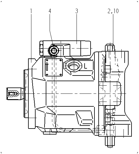 A A10V O 28 FHD /31L-PSC62N00 — Zeichnung