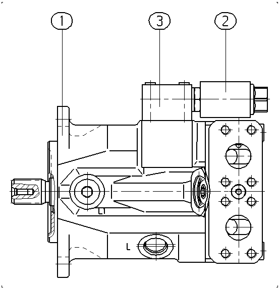 A A10V M 45 EZ1 /52W1-PSC95N000 — Zeichnung