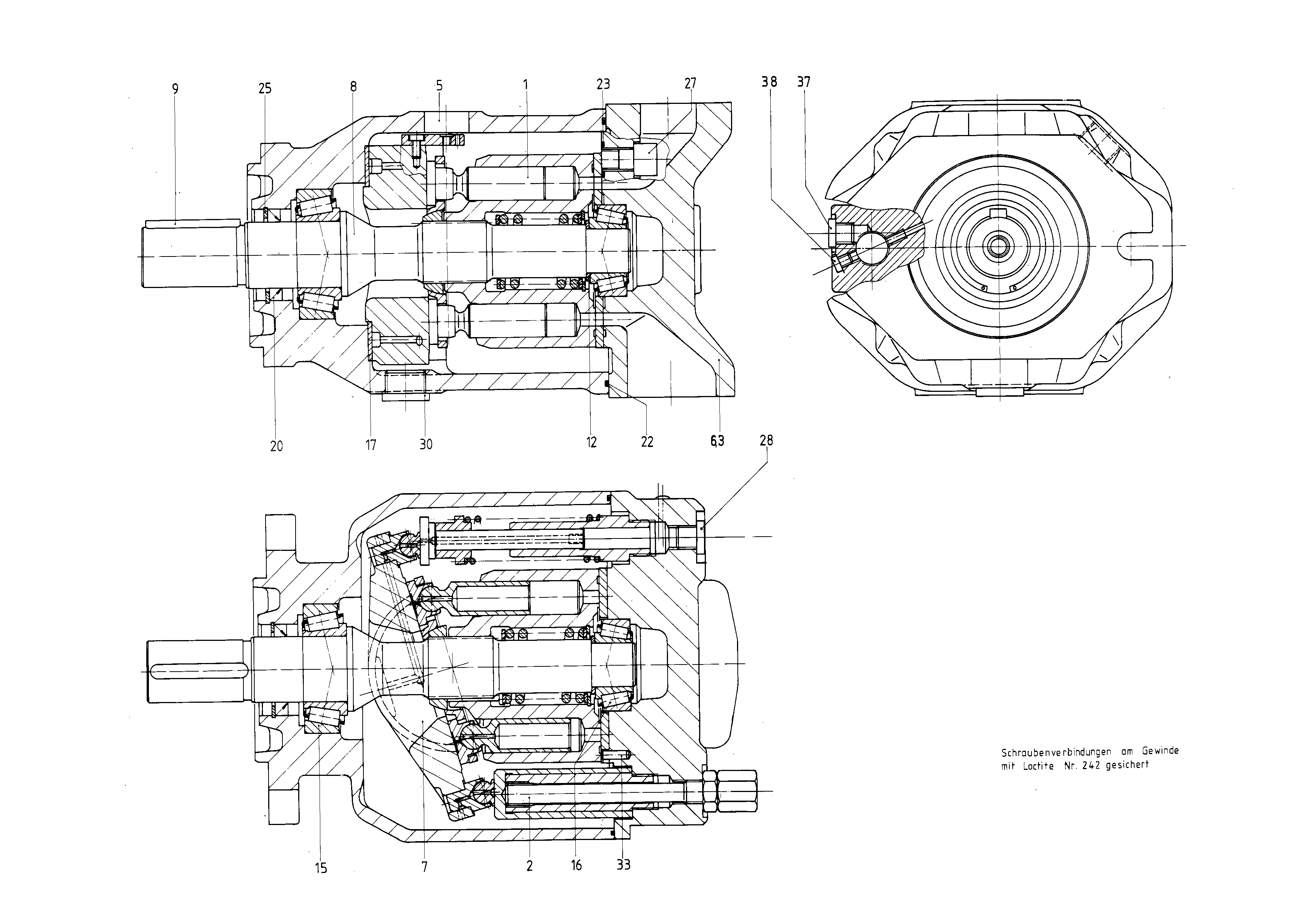 G A10VSO100 OV /31R-PPA12N00 -SO228 — Zeichnung