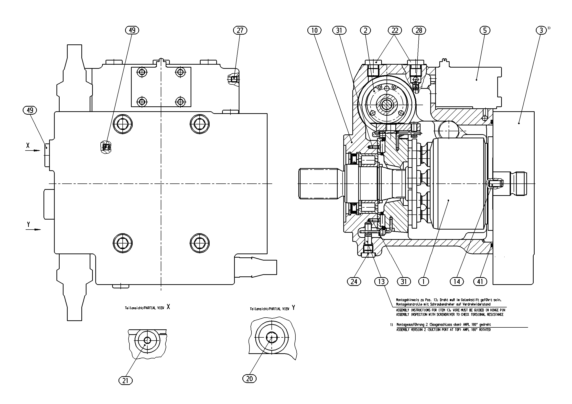 A10VG45EP4DM1/10R-XXC11N005EP-S — Zeichnung