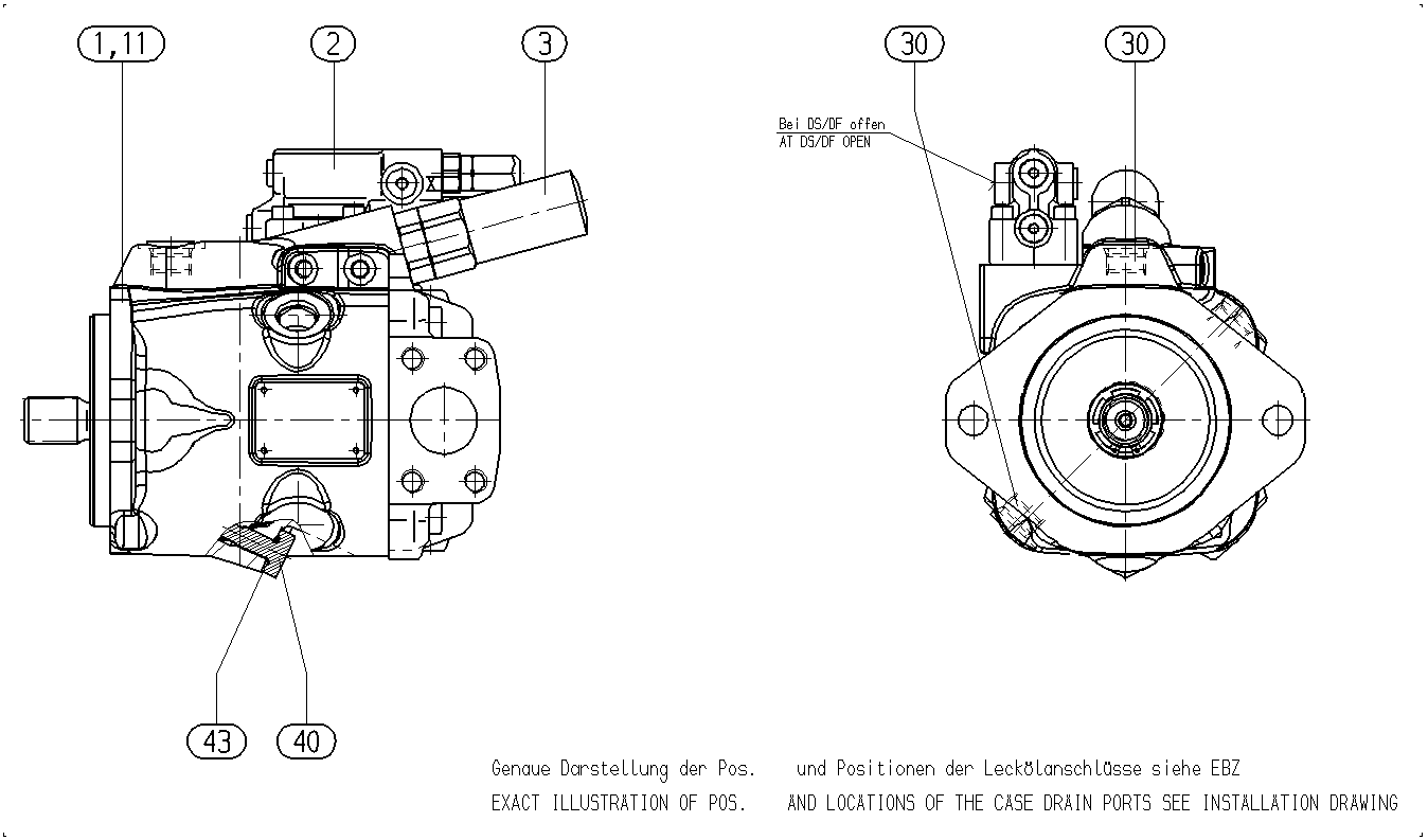 A A10V O 45LA6DS/53R-VSC62N00 — Zeichnung