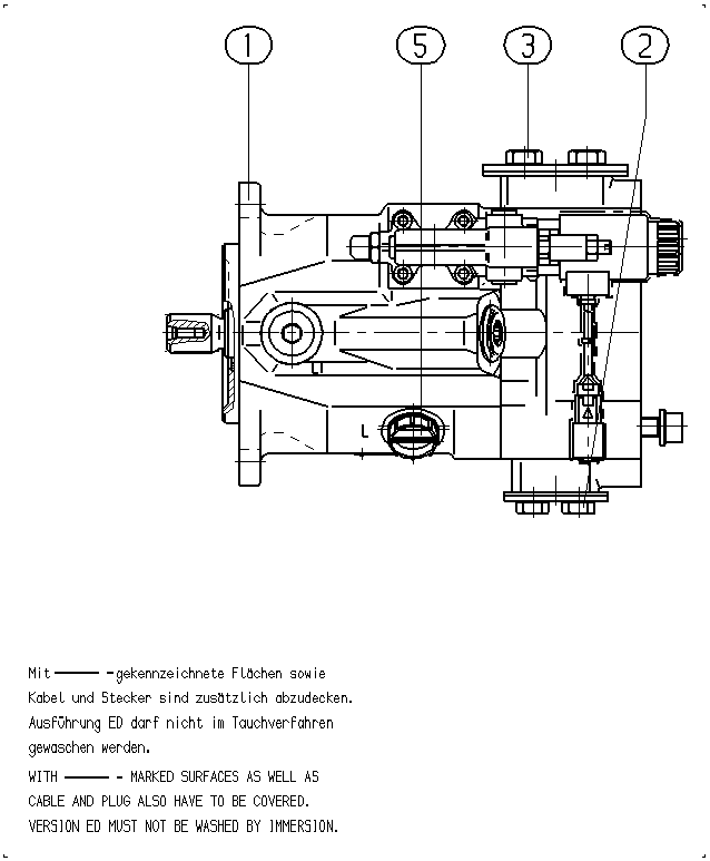 AL A10V O 45ED 71/52L-VWC12K68P — Zeichnung