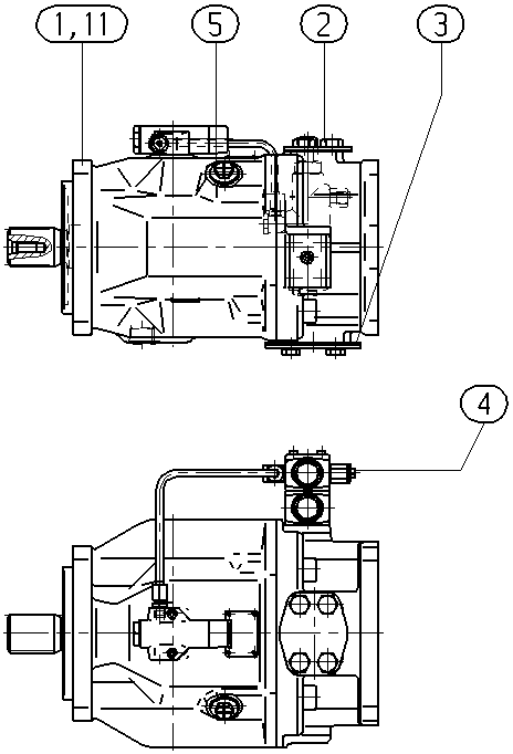AP A10V O140 DFLR /31L-VSD62K07 — Zeichnung