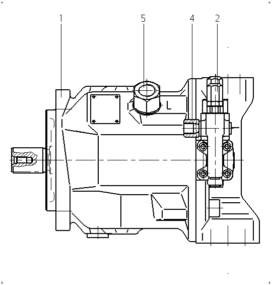 A A10V O 45 DFR /31R-VSC12N00 — Zeichnung