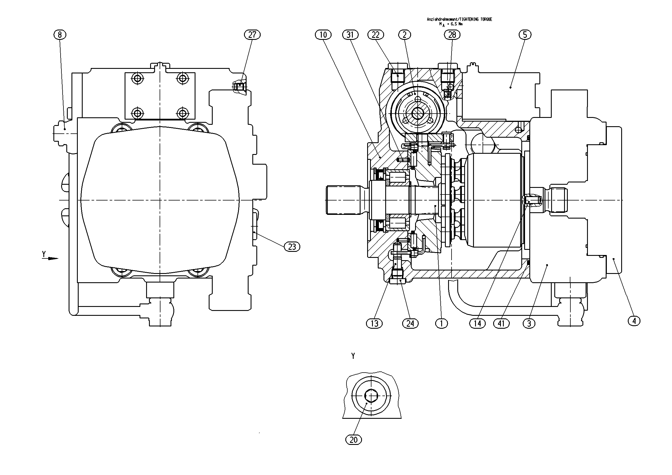 AXIAL-PISTON PUMP — Zeichnung