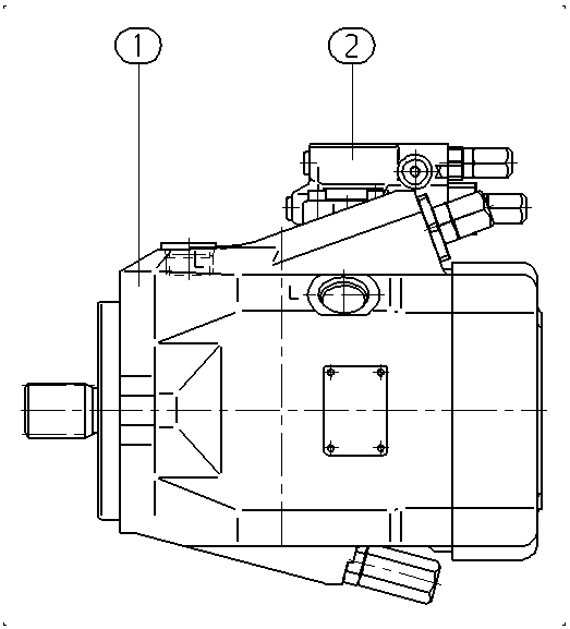 A A10V O 85 DFR1/52R-PUC61N00 -S1685 — Zeichnung