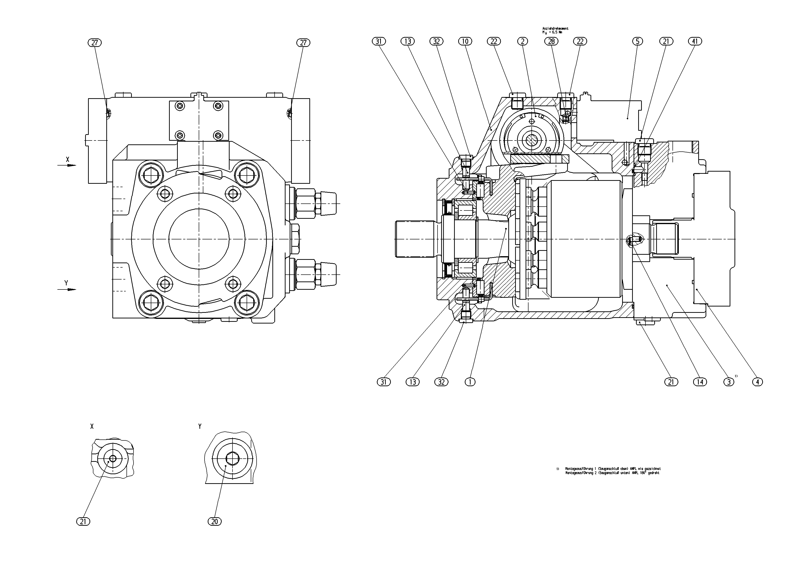 AXIAL-PISTON PUMP — Zeichnung