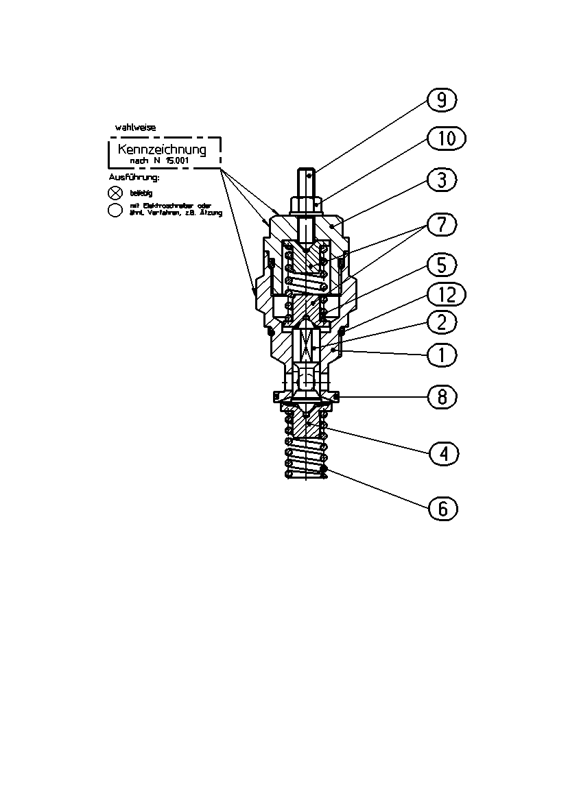 PRESSURE RELIEF VALVE — Zeichnung