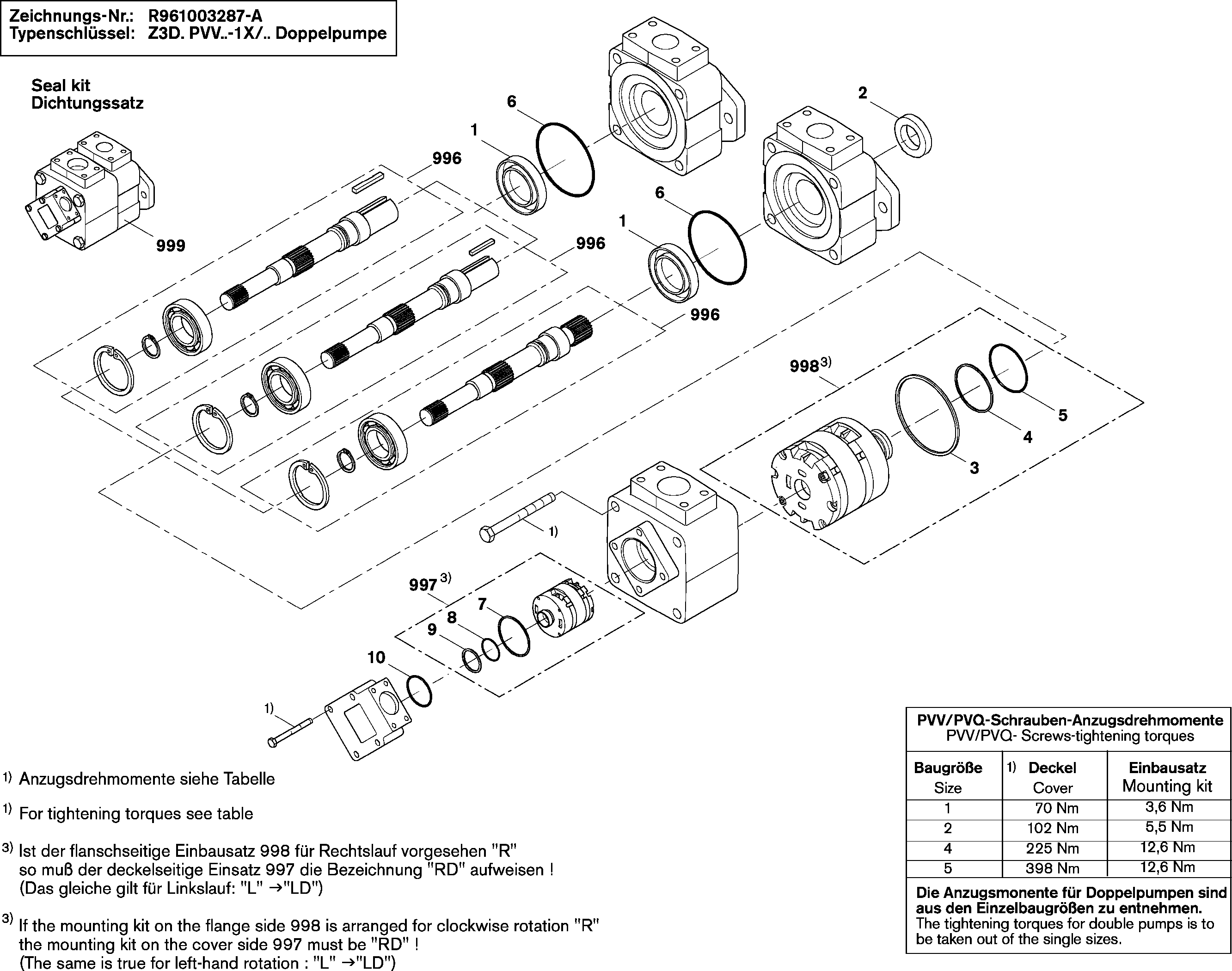 VANE PUMP — Zeichnung