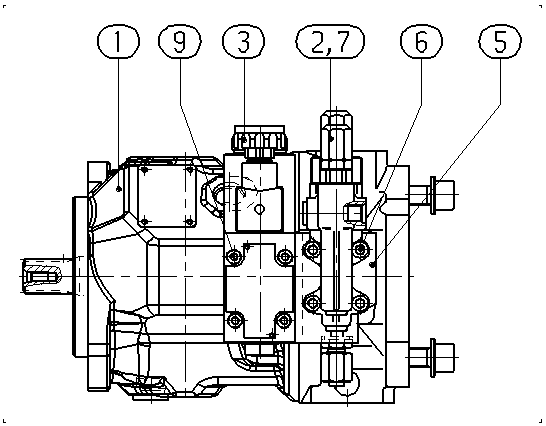 A A10V O 28 DFR1/31R-PSC62K02 -S1843 — Zeichnung