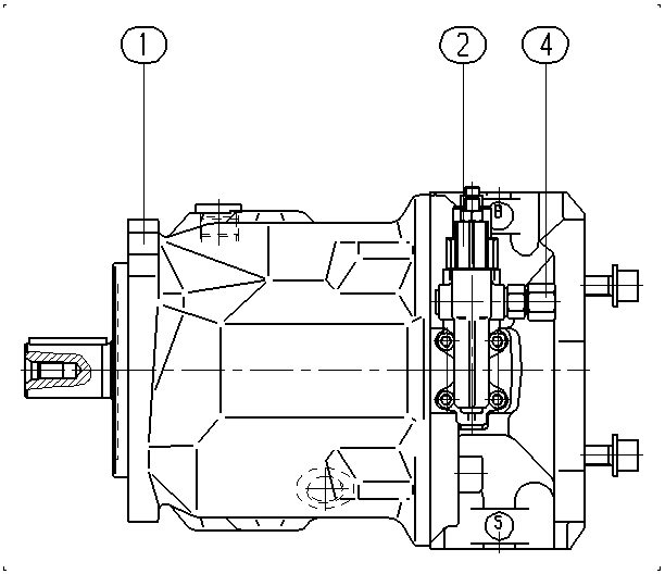 A A10VSO 71 DFR1/31R-PPA12KB4 -SO405 — Zeichnung
