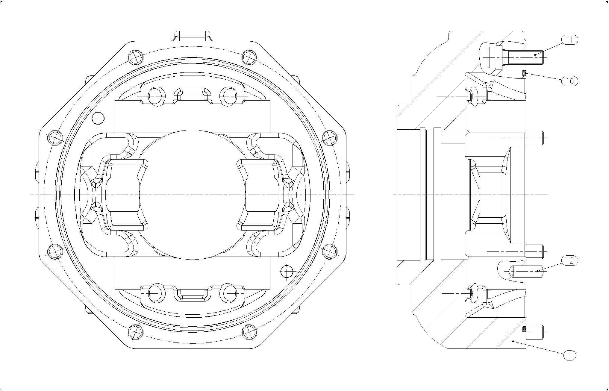 BEARING FLANGE — Zeichnung