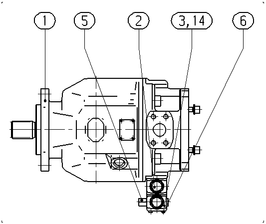 A A10V O140 DFR /31R-PSD62K07 — Zeichnung
