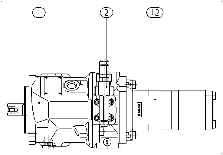 A A10VSO 28 DR /31R-PPA12G55 — Zeichnung