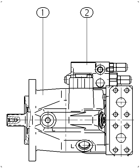 A A10V O 60 DFR1/52W-VWC10N000 -S1485 — Zeichnung