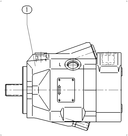 A A10V M 45 DG /52W1-VRC66N000 — Zeichnung