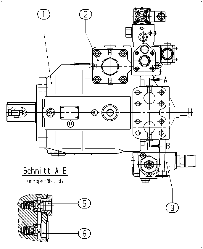 AXIAL-PISTON PUMP — Zeichnung