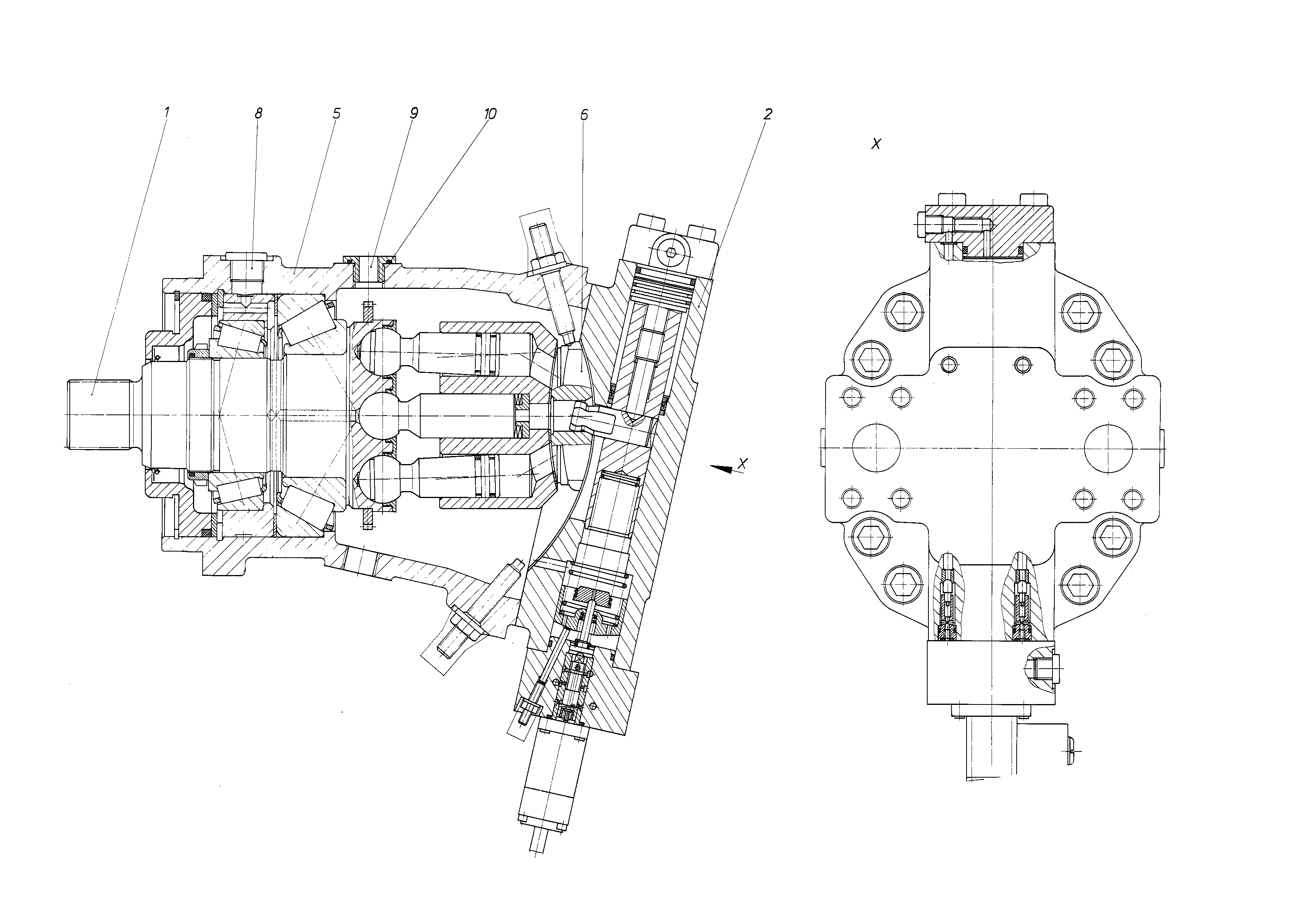A6VMN160EP2/60W-PZB016DA-S — Zeichnung
