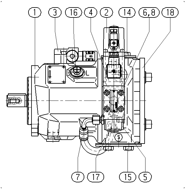 A A10VSO 45 FE1D/31R-PPA12K25 -SO479 — Zeichnung