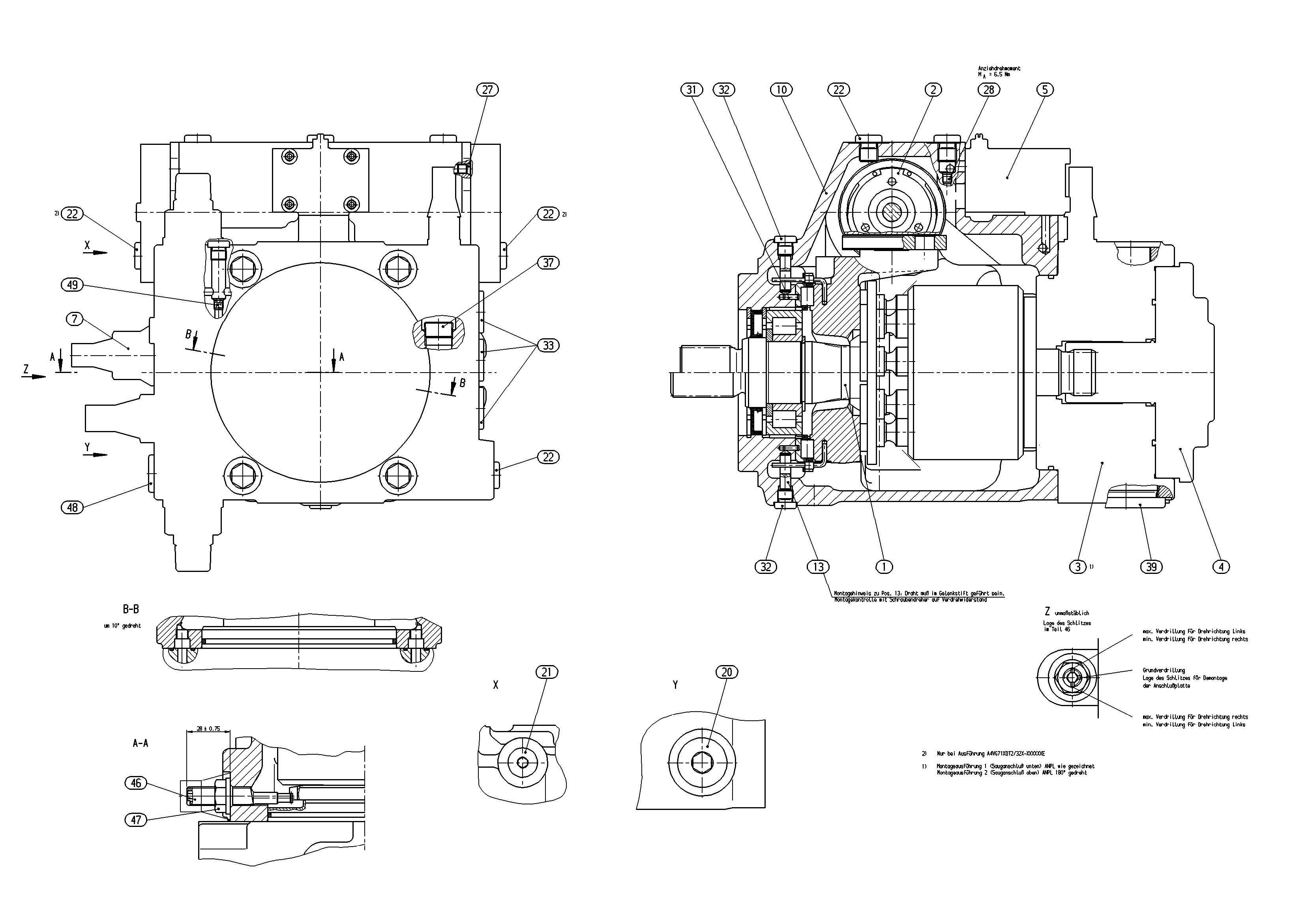 AXIAL-PISTON PUMP — Zeichnung