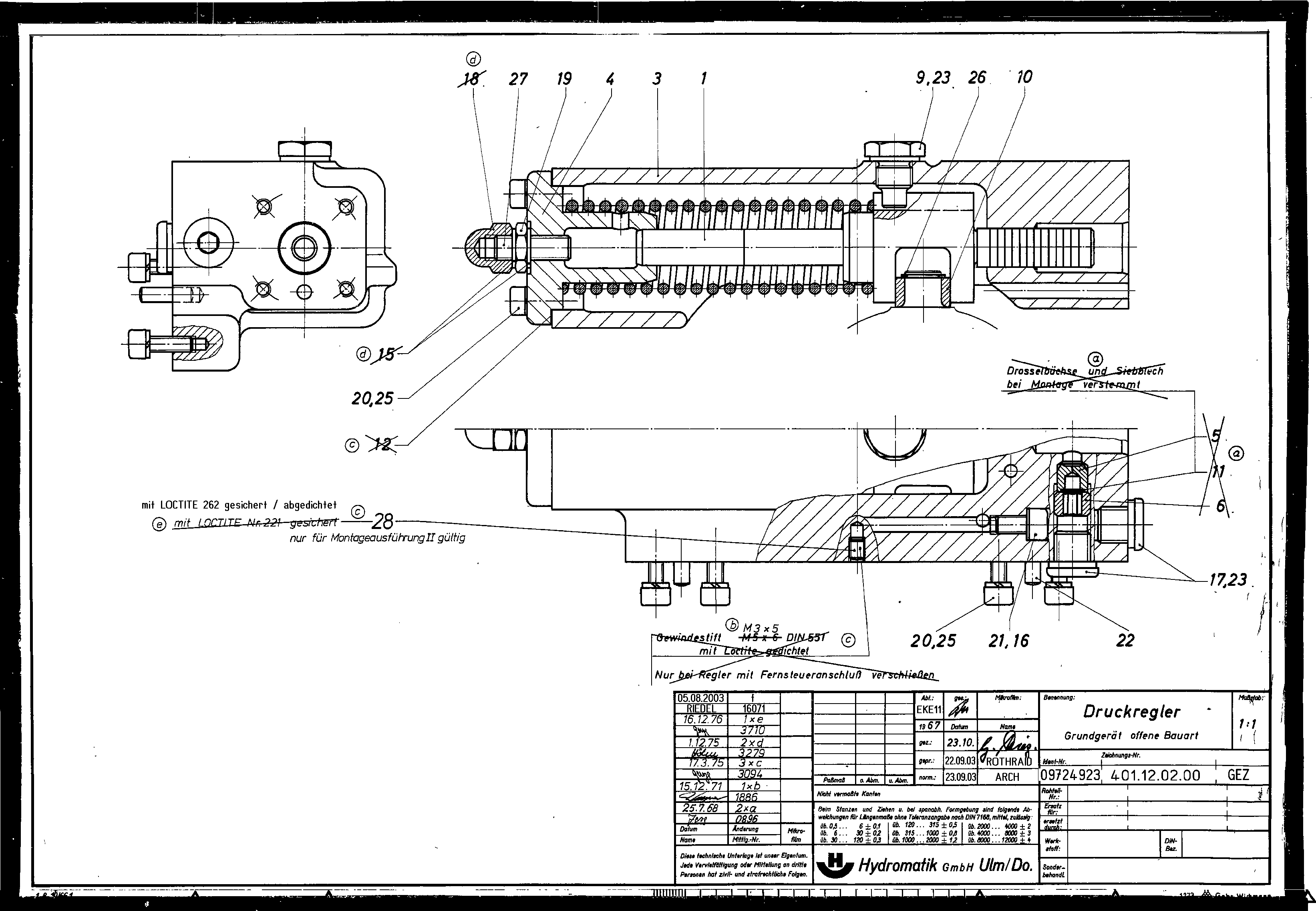 PRESSURE REGULATOR — Zeichnung