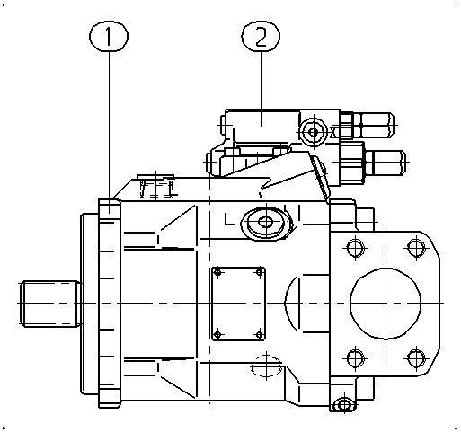 A A10V O 60 DFR1/52R-VSD12N00 -S2784 — Zeichnung