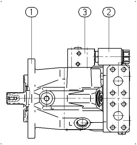A A10V M 63 EZ6 /52W1-VWC10N007 -S1890 — Zeichnung